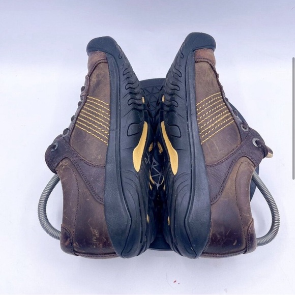 Keen Utility hiking Womens Oxford Brown Leather Lace Up Shoes Size 8 - Picture 4 of 8